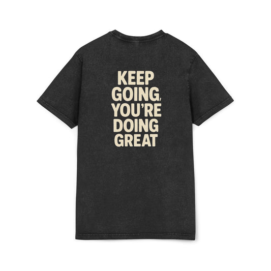 Acid Washed Inspirational Tee, Motivational T-Shirt, Positive Message Shirt, Casual Wear, Gift for Friend, Confidence Booster