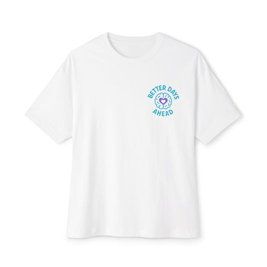 Unisex Oversized Boxy Tee - 'Better Days Ahead' and 'One Step at a Time' Design, Casual Tee, Comfortable Wear, Positive Vibes, Gift [...]