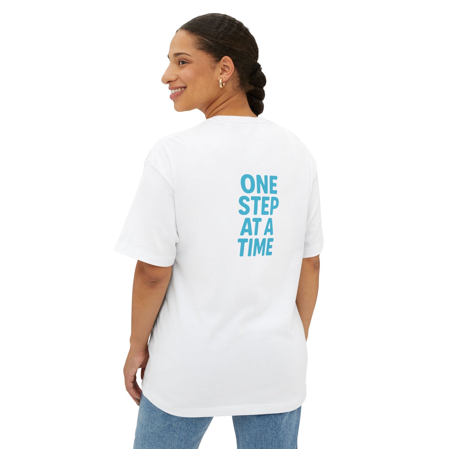 Unisex Oversized Boxy Tee - 'Better Days Ahead' and 'One Step at a Time' Design, Casual Tee, Comfortable Wear, Positive Vibes, Gift [...]