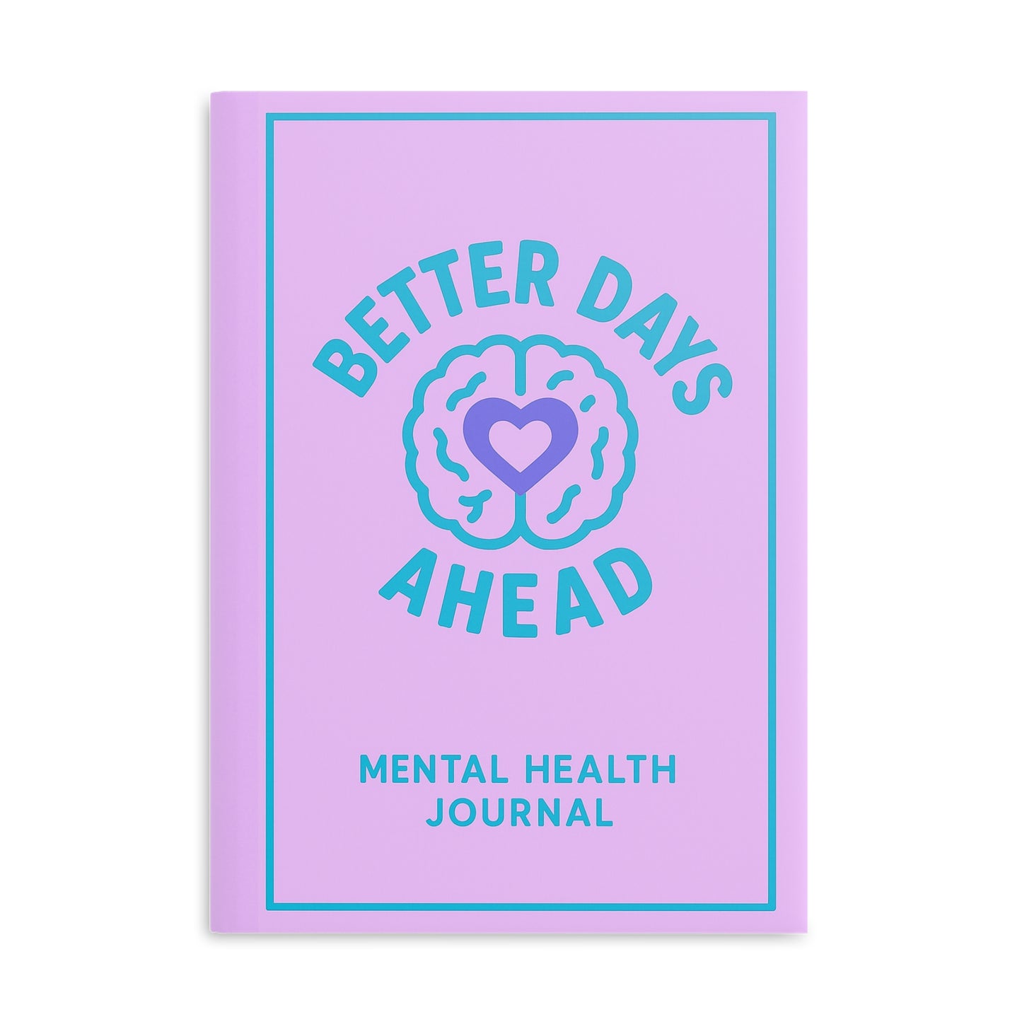 Mental Health Journal, Hardcover Notebook with Puffy Covers, Therapy Diary, Self Care Planner, Emotional Wellbeing Notebook, Positive